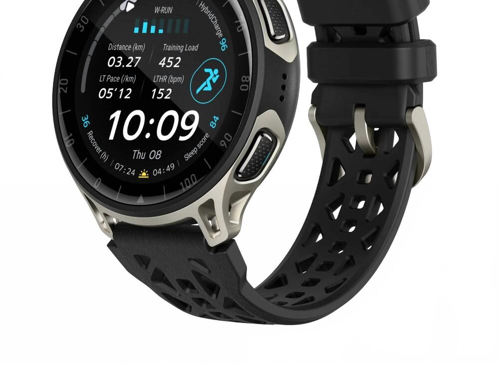 NEW AMAZFIT men's cheetah 2 pro smartwatch in titanium/ black